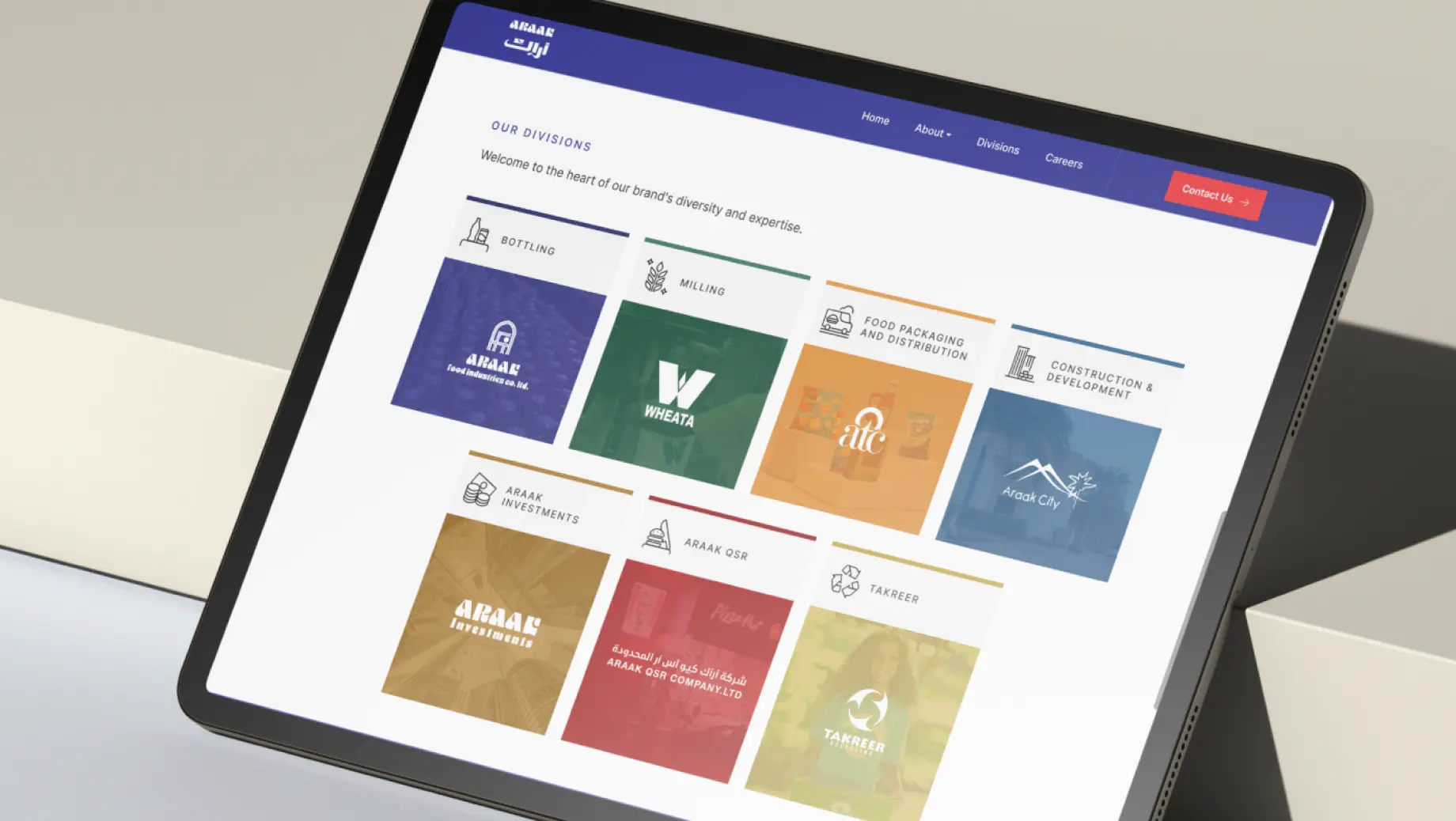 Araak banner- Tequila web design company dubai