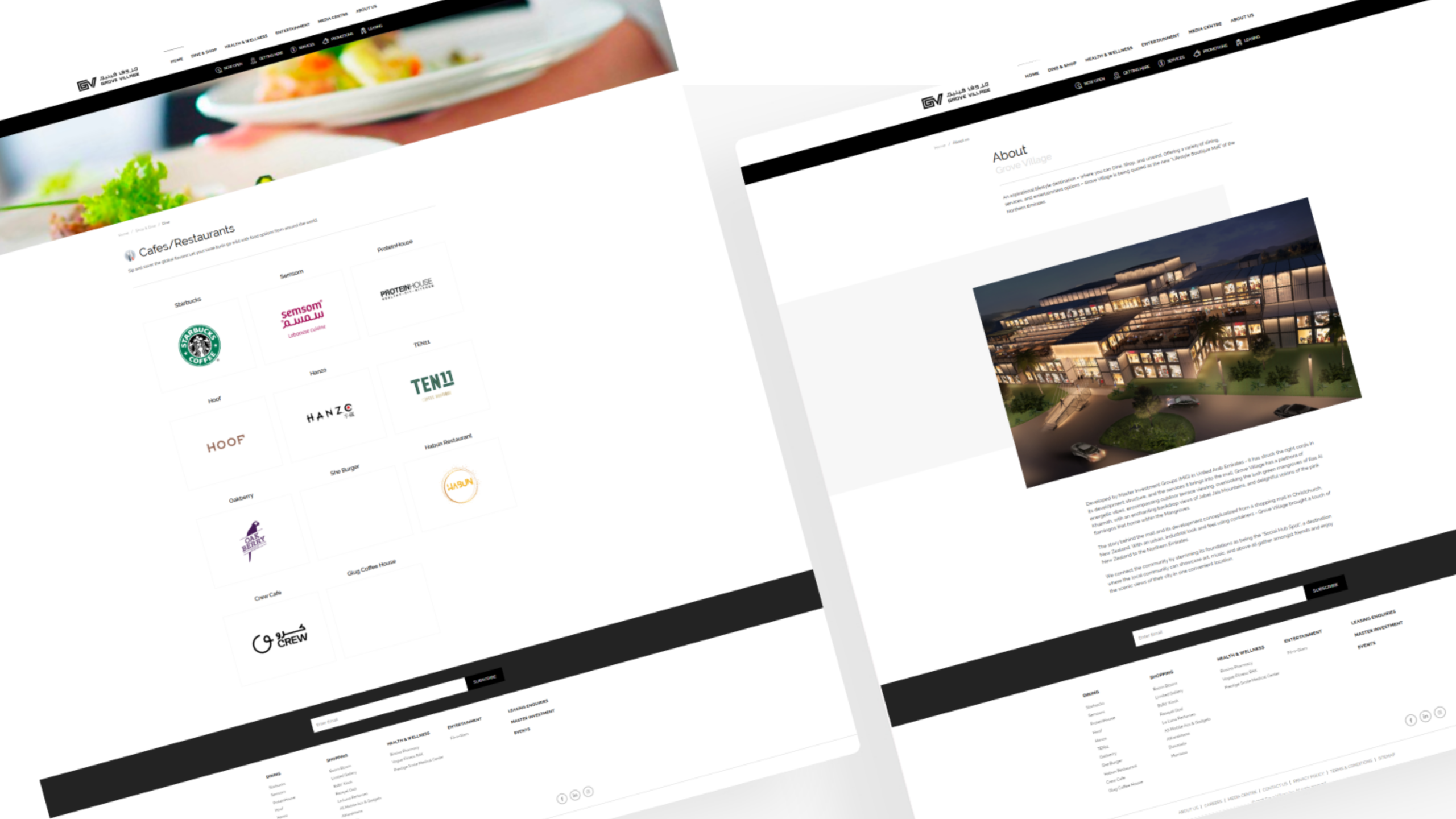 Grove village portfilio website image 3