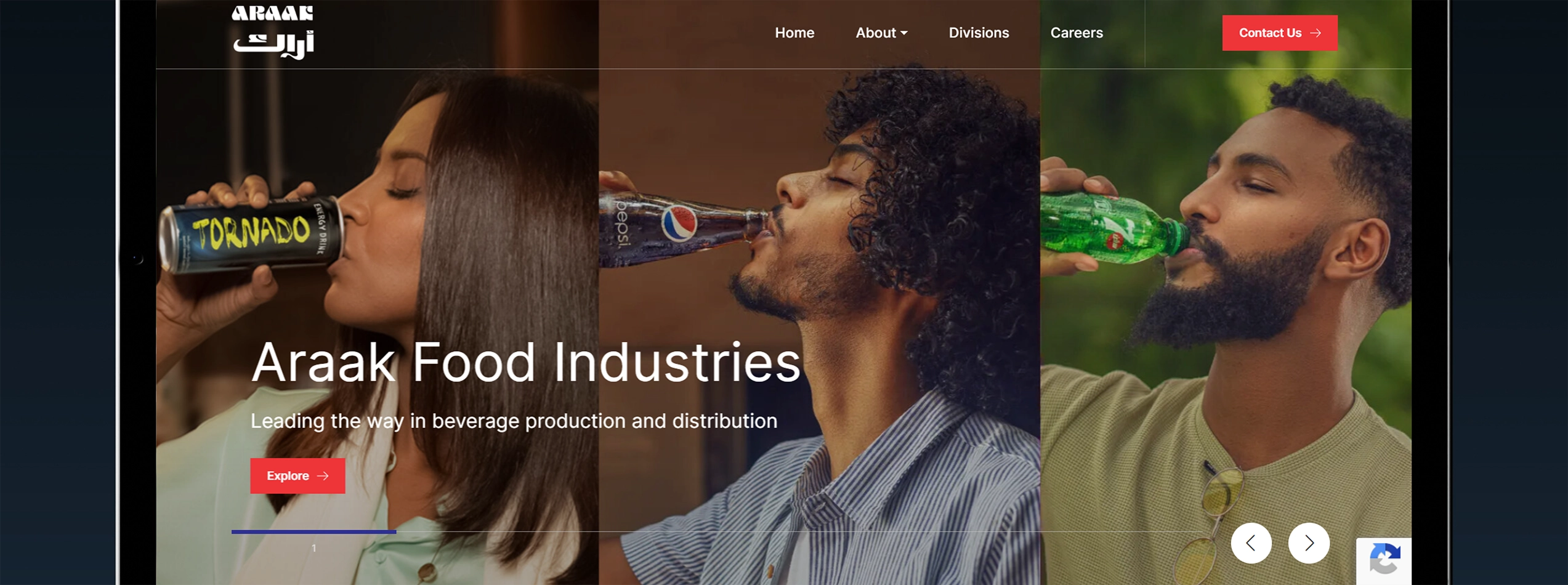 Araak Group Portfolio- Tequila web design agency dubai