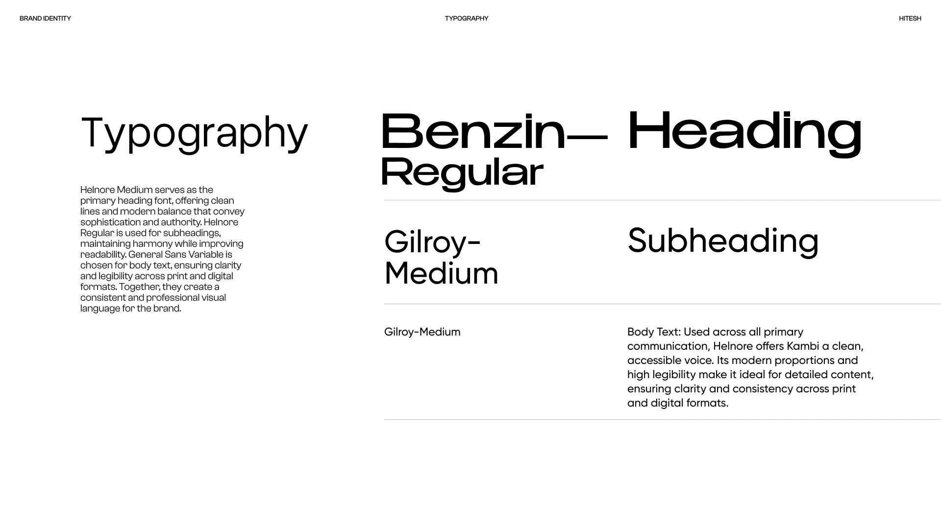 Hitesh Design and Build Typography