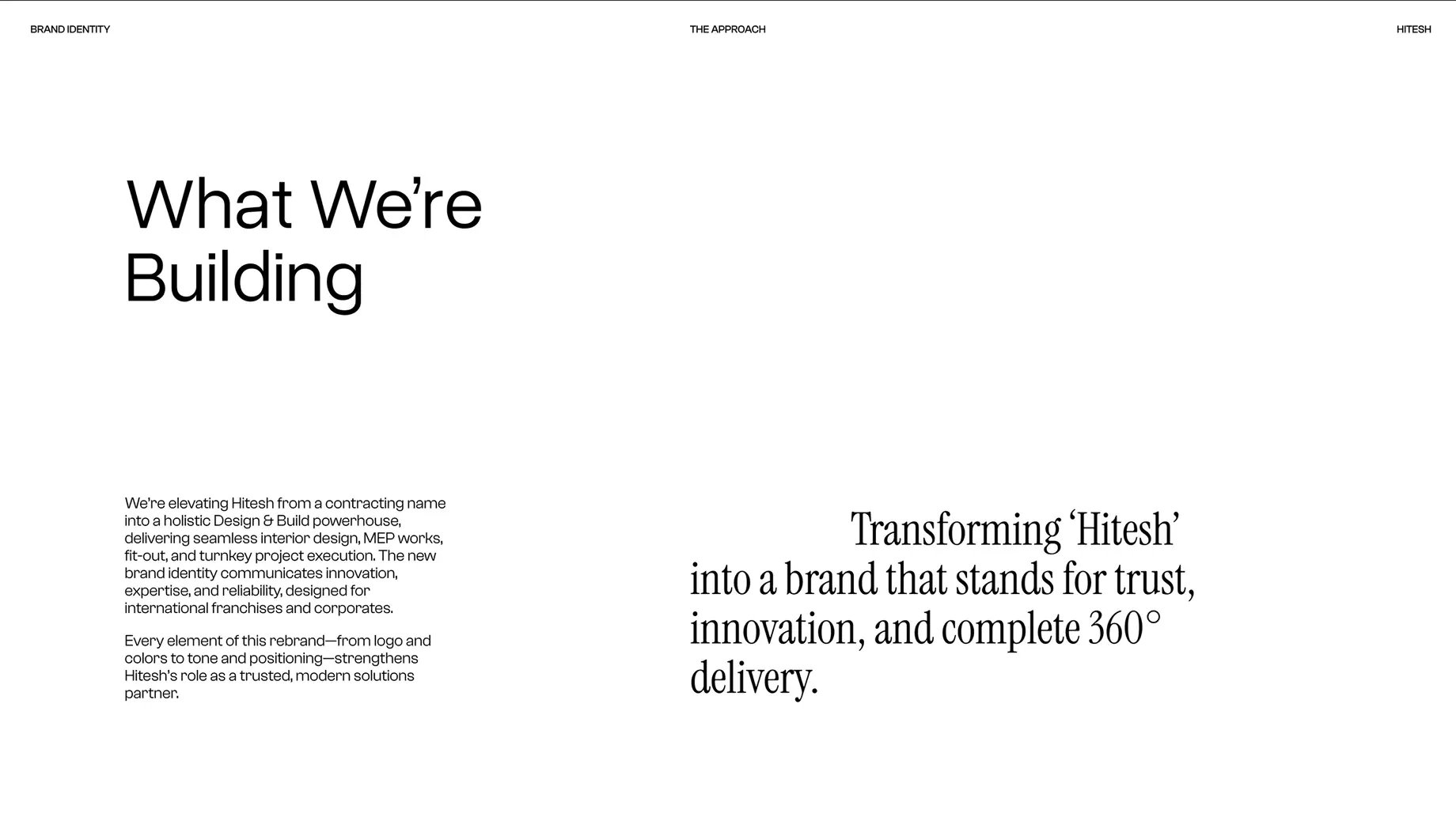 Hitesh Design and Build- What we are building